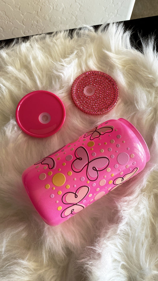 Pink Butterfly 16oz