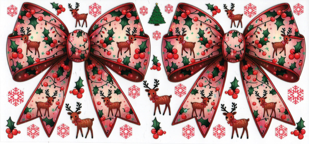 Red Reindeer Bow