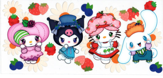 Strawberry Sanrio Family