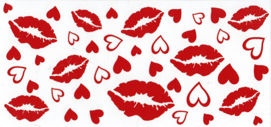 Red Kisses Hearts