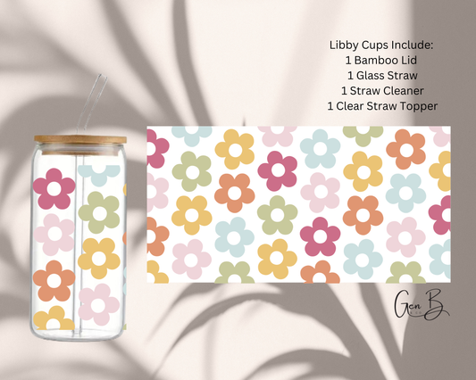 Colorful Floral 16oz