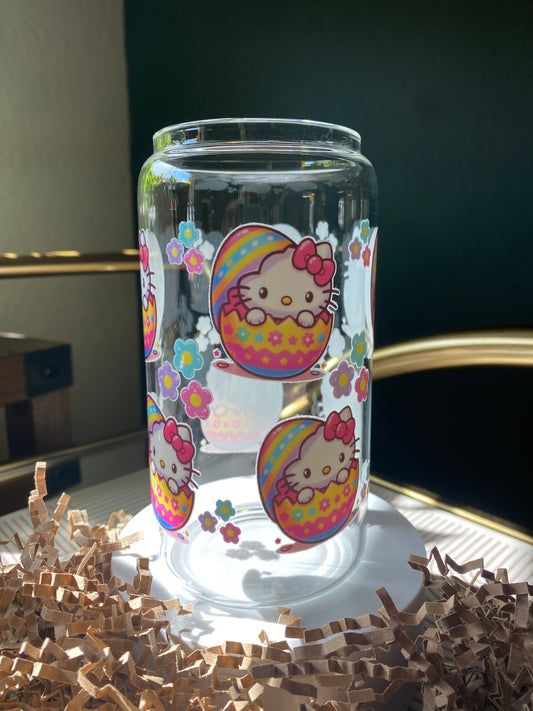 Floral Kitty 16oz Libby Cup