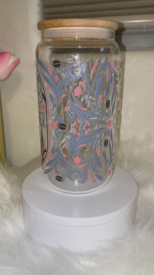 Tired as a Mother 16oz Glass